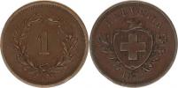 1 Rappen 1872 B          "R"