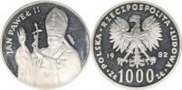 1 000 Zlotych 1982 - Papež Jan Pawel II.      "PRÓBA"