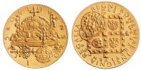 Dukátová medaile (3,62 g), korunovační klenoty, sig. Kolářský
