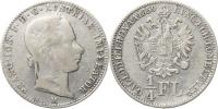 1/4 Zlatník 1859 M - II. typ (větší značení nominálu)        "RR"
