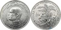 1 Dinar 1970 - F.A.O. / President Habib Bourguiba       KM 302