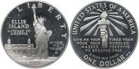 1 Dolar 1986 S - Ellis Island