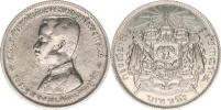1 Baht b.l. (1876-1910)             Y. 34    "R"     Ag  15