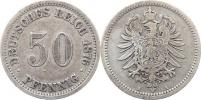 50 Pfennig 1876 A          KM 6    Ag 900  2