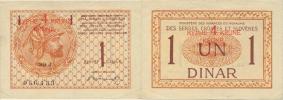 1 Dinar b.l. (1919) - přetisk 4 Krune      Pick 15   "R"_přelož.