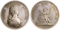 Medaile na korunovaci v Praze 1743