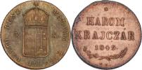 3 Krejcar 1849 NB