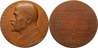 Fischer - menší medaile na 100.výročí narození 1950 -