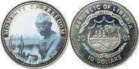 10 Dollars 2001 - série "Okamžiky svobody" - Gándhí 1869-1948