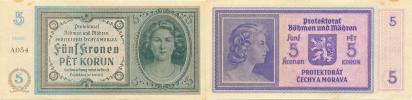 5 K  b.l. /1940/ sér. A 054    neperf.      Baj. 31;  Hej. 31a