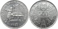 500 Schilling 1982 - 500. výr. rakouského knihtisku     KM 2957