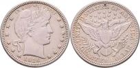 1/4 Dolar 1916 D - Barber