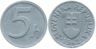 5 Haléř 1942  Zn_dr.hr.v av.  R!