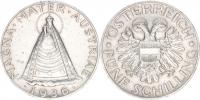 5 Schilling 1936 - Madona           KM 2853       "R"_dr. rys.