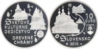 10 Euro 2010 - Dřevěné kostely na Slovensku        KM 110