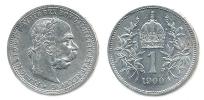 1 Koruna 1900 b.zn._tém.