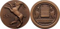 Vlachovo Březí 1538 - pamětní medaile 1980 - kozel