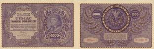 1 000 Marek Polskich 1919   I seria AO      Pick 29a