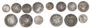 miniatury mincí Výmarské rep. a Třetí říše