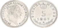 5 kr. 1867 A       "RR"