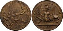 Posměšná medaile na uherskou korunovaci 1743 -