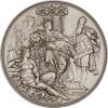 Vídeň - niklová medaile na dostavbu radnice 1883 -