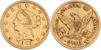 2.5 Dolar 1905 - hlava Liberty