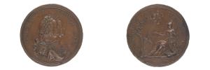 A.Moll - medaile na odchod Prusů z Čech 18.6.1757