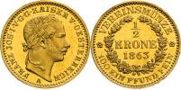 Spolková 1/2 koruna 1863