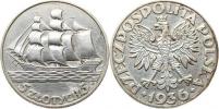 5 Zlotych 1936 - plachetnice          Y# 31