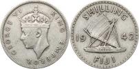 1 Shilling 1942 S      KM 12a   "R"    Ag 900  5