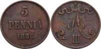 5 Pennia 1888
