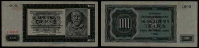 1000 Koruna 1942 - 1.vyd.- série A