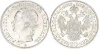 20 kr. 1852 A - hlava vlevo     "R"    (6