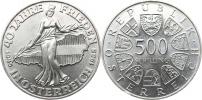 500 Schilling 1985 - 40 let míru v Rakousku            KM 2972