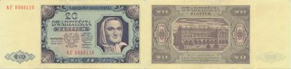 20 Zlotych 1.7. 1948  sér. KF       Pick 137_přelož.