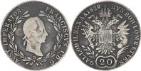 20 kr. 1829 B       "patina"_dr. just.