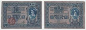 1000 Koruna 1912 - přetisk "MAGYARORSZAG"