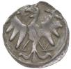 Městský peníz s orlicí z let 1439 - 1452
