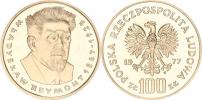 100 Zlotych 1977 - Reymont Y.89 kapsle