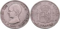 5 Peseta 1891/1891 PG-M