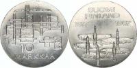 10 Markkaa 1967 SH - Ústava       KM 50    Ag 900   23