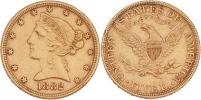 5 Dolar 1882 - hlava Liberty