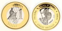 1 Euro 2003 - stoj. Britannia s trojzubcem    "SPECIMEN"  bimetal