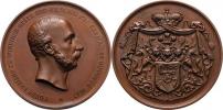 Jauner - úmrtní medaile 1867 - hlava zprava