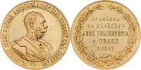 Christlbauer - česká medaile na návštěvu Prahy 1891 -
