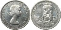 1 Dollar 1958 - Britská Kolumbie        KM 55   Ag 800   23