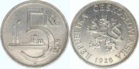 5 Kč 1928  var. B - velká vlnovka na hraně