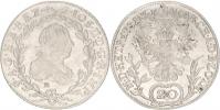 20 kr. 1781 B_mělčí ražba