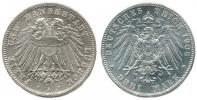 3 Marka 1908 A      jako KM 215 -se zn.mincovny neuvádí